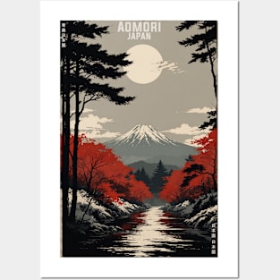 Aomori Japan Vintage Poster Tourism Posters and Art